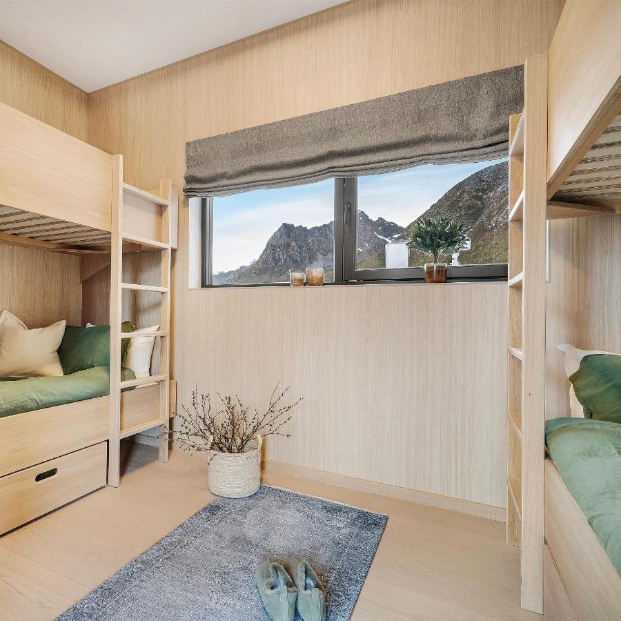 New! Luxury Cabin In Beautiful Lofoten Kleppstad Esterno foto